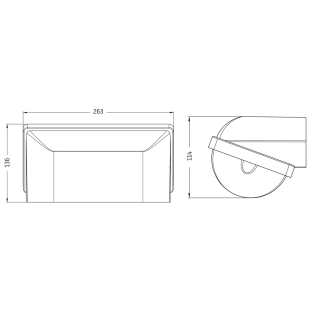 Ibiza Schwarz 3CCT LED Treppenhausleuchte 5–10 W | IP66 IK10