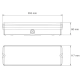 Flatline 185 lumen notbeleuchtung masse